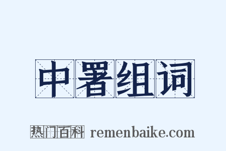 中署组词是什么意思的图片